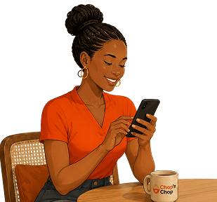 Woman ordering on phone