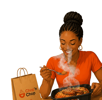 Woman enjoying a meal